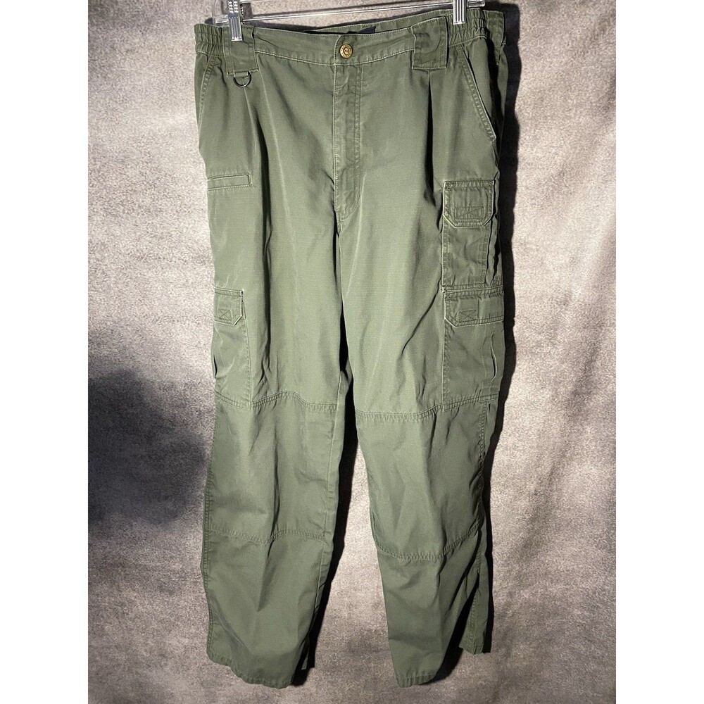 5.11 Tactical Series Men’s 36x32 Cargo Pants Ripstop Green Work Hiking 74273